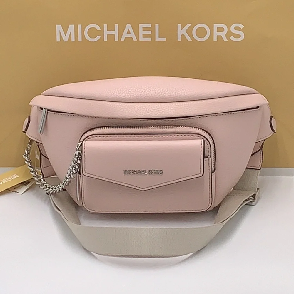MICHAEL KORS Maisie Large Pebbled Leather 2-in-1 Waistpack Fannypack Crossbody